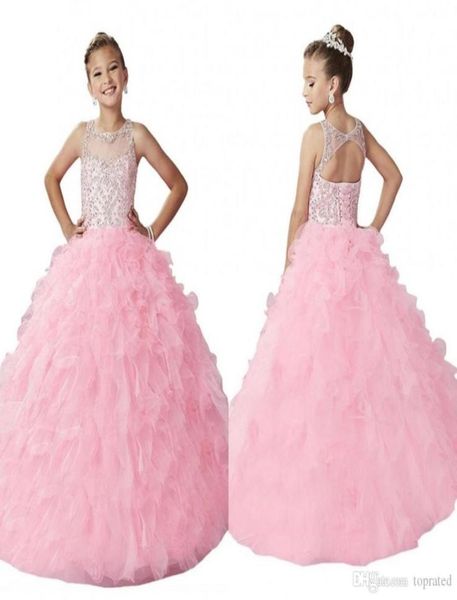 new arrival long pink girls pageant dresses open back illusion neck sparkly beading ruffles corset wedding flower girl dresses che5277552, White;blue
new arrival long pink girls pageant dresses open back illusion neck sparkly beading ruffles corset wedding flower girl dresses che5277552, White;blue