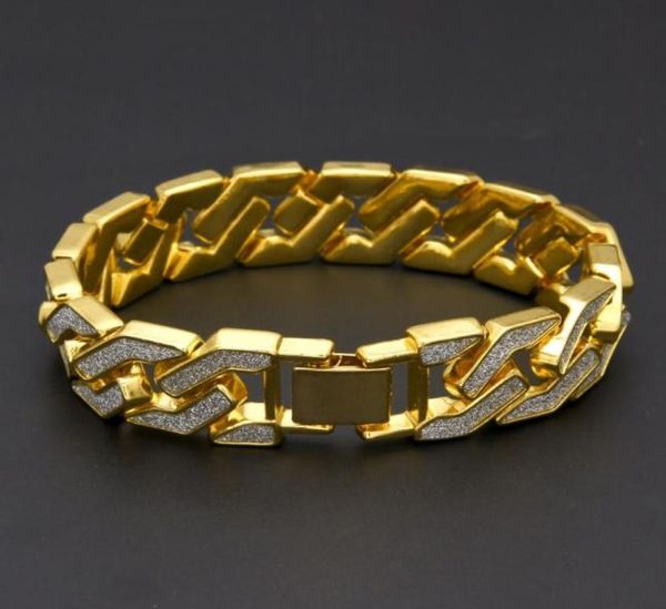 cuban link chain bracelet for mens iced out hip hop bracelets jewelry gold plating bangle zircon chains3642950, Black
cuban link chain bracelet for mens iced out hip hop bracelets jewelry gold plating bangle zircon chains3642950, Black