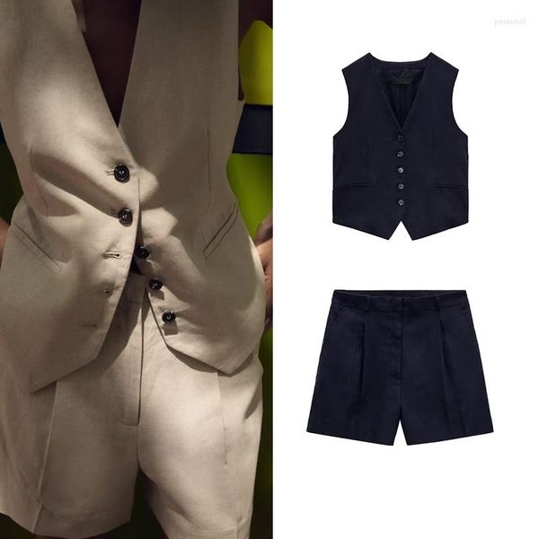 women's tracksuits 2 piece outfit european and american 2023 summer v-neck sleeveless linen blended vest high waist shorts 9929321 9929, Gray
women's tracksuits 2 piece outfit european and american 2023 summer v-neck sleeveless linen blended vest high waist shorts 9929321 9929, Gray