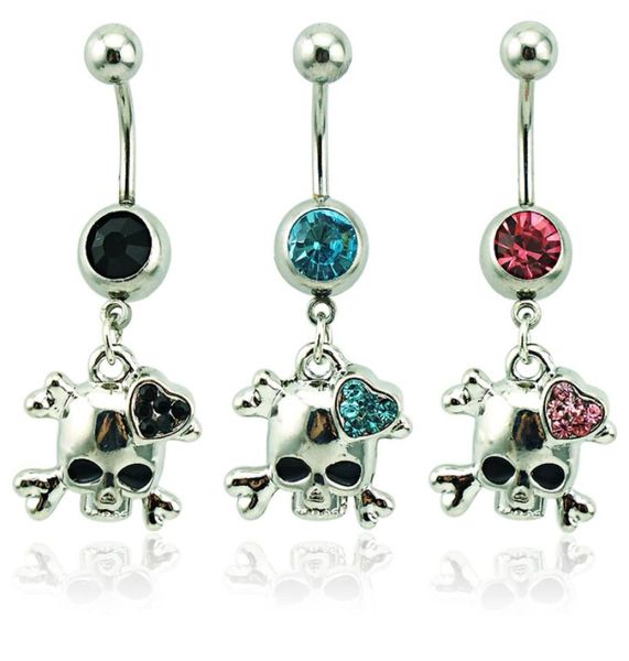 body piercing fashion belly button rings 316l stainless steel dangle rhinestone skull heart navel rings jewelry4202625, Silver
body piercing fashion belly button rings 316l stainless steel dangle rhinestone skull heart navel rings jewelry4202625, Silver