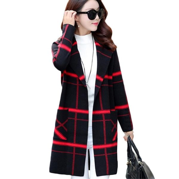 sweaters autumn winter new striped sweater women korean long casual shawl knit cardigan womens wild fashion sweaters coat tide 3xl f718, White;black
sweaters autumn winter new striped sweater women korean long casual shawl knit cardigan womens wild fashion sweaters coat tide 3xl f718, White;black