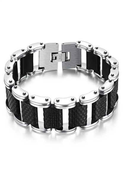 square genuine sillcone mens bracelet stainless steel motorcycle biker chain design casual style double safety claspes fgs8323904346, Golden;silver
square genuine sillcone mens bracelet stainless steel motorcycle biker chain design casual style double safety claspes fgs8323904346, Golden;silver