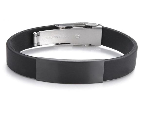 charm bracelets 2021 fashion glamour jewelry stainless steel black silicone bracelet vintage titanium rubber for women pulseras5885806, Golden;silver
charm bracelets 2021 fashion glamour jewelry stainless steel black silicone bracelet vintage titanium rubber for women pulseras5885806, Golden;silver