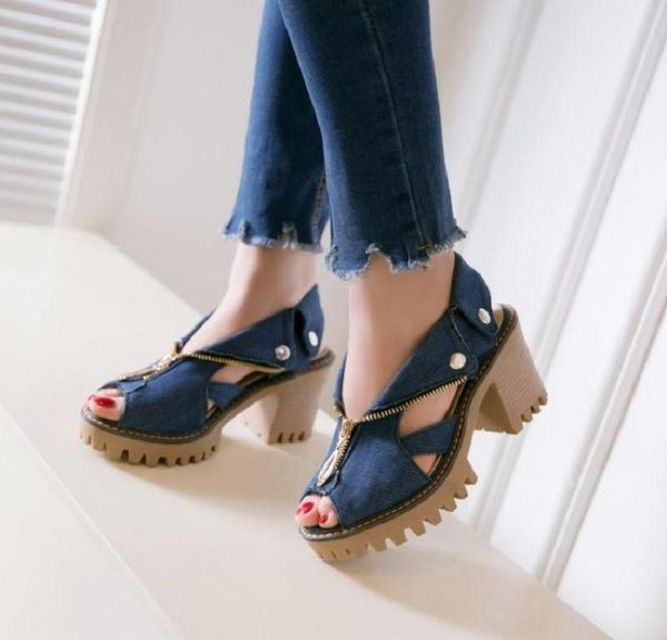 sandals womens denim jeans vcollar zipper block heel cut out peep toe summer slingback shoes cowboy plus size 20216405126, Black
sandals womens denim jeans vcollar zipper block heel cut out peep toe summer slingback shoes cowboy plus size 20216405126, Black