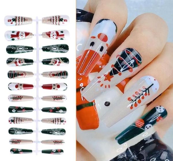 24pcsset false nail with design christmas halloween snowflake long ballerina coffin fake nails full cover tips set with glue ch191492359, Red;gold
24pcsset false nail with design christmas halloween snowflake long ballerina coffin fake nails full cover tips set with glue ch191492359, Red;gold