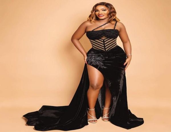 aso ebi 2021 arabic plus size black velvet evening dresses lace beaded high split prom formal party second reception gowns zj5160490, Black;red
aso ebi 2021 arabic plus size black velvet evening dresses lace beaded high split prom formal party second reception gowns zj5160490, Black;red