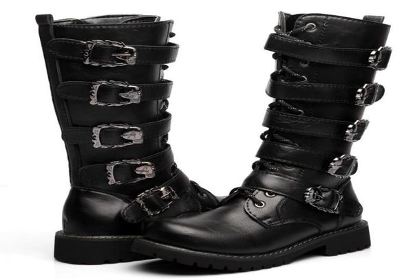 high platform men039s leather motorcycle boots midcalf military combat boots gothic belt punk boots casual men shoes black2841133, Black
high platform men039s leather motorcycle boots midcalf military combat boots gothic belt punk boots casual men shoes black2841133, Black