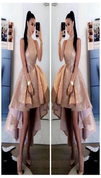 bling bling sequins rose gold high neck prom dresses 2020 short front long back sleeveless formal party evening gowns vestido7156403, Black
bling bling sequins rose gold high neck prom dresses 2020 short front long back sleeveless formal party evening gowns vestido7156403, Black