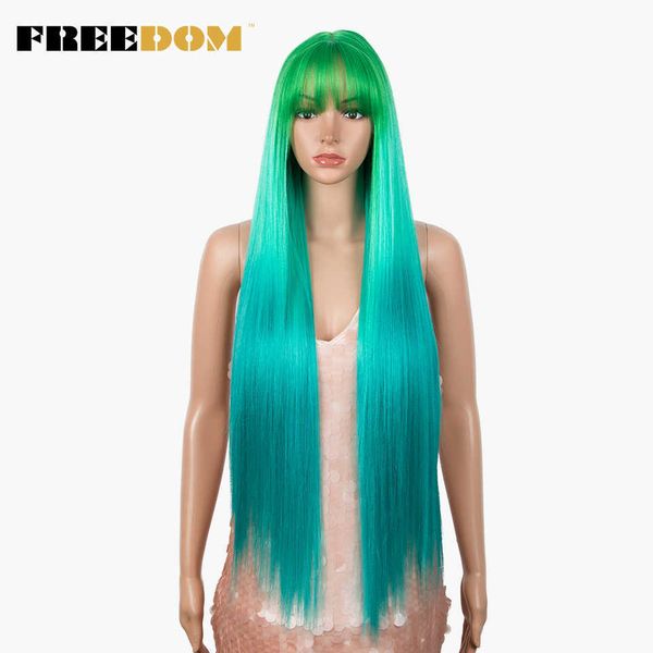 long straight wig with bangs synthetic lace wigs for black women green pink wig heat resistant fiber cosplay wigs 230524, Black;brown
long straight wig with bangs synthetic lace wigs for black women green pink wig heat resistant fiber cosplay wigs 230524, Black;brown