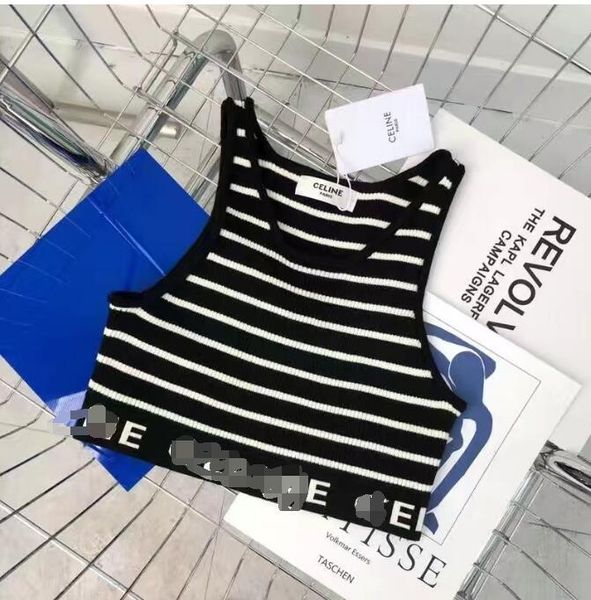 womens designers knit vest sweaters t shirts designer striped letter sleeveless knits fashion style ladies pullover, White
womens designers knit vest sweaters t shirts designer striped letter sleeveless knits fashion style ladies pullover, White