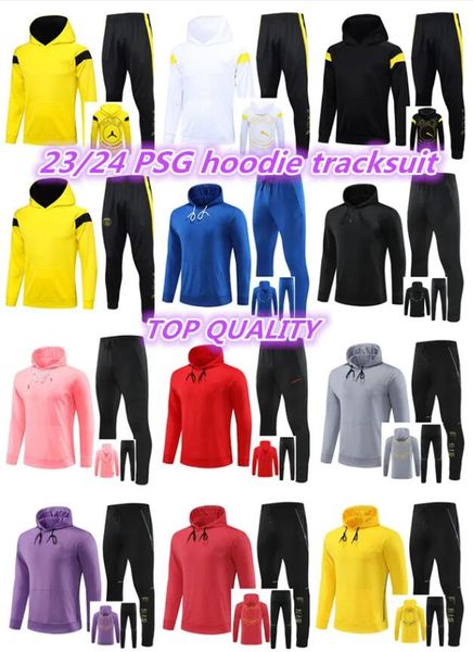 23 24 paris hooded tracksuits training suit psgs chandal 2023 2024 mbappe kit survetement foot tuta jacket soccer football psgs men hoodie t, Black
23 24 paris hooded tracksuits training suit psgs chandal 2023 2024 mbappe kit survetement foot tuta jacket soccer football psgs men hoodie t, Black
