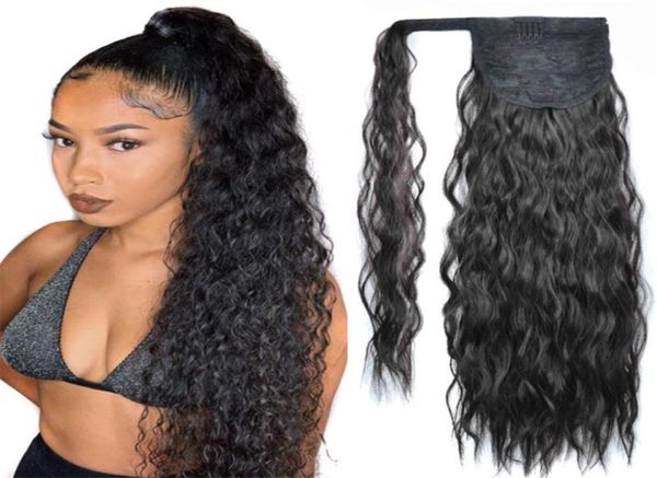 long corn curly braid ponytail synthetic hair pieces magic pastes and clipin false ribbon drawstring wavy clip on hair extensions4323454, Black
long corn curly braid ponytail synthetic hair pieces magic pastes and clipin false ribbon drawstring wavy clip on hair extensions4323454, Black