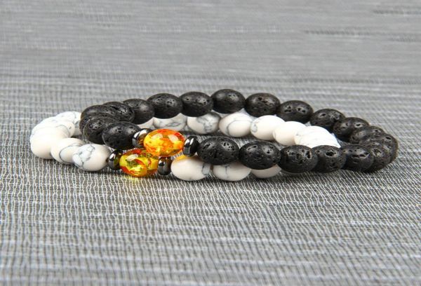 couples distance jewelry whole 8mm white beads and black lave rock stone bead bracelets gift for men and women5002100
couples distance jewelry whole 8mm white beads and black lave rock stone bead bracelets gift for men and women5002100