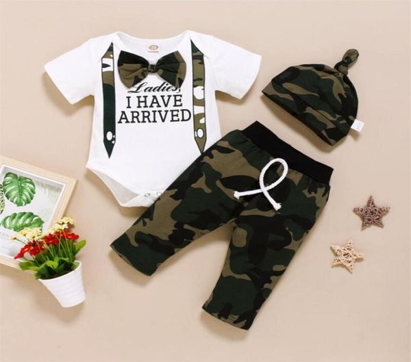3pcs newborn baby boy romper long pants camo hat outfits clothes 018m set20859137217, White
3pcs newborn baby boy romper long pants camo hat outfits clothes 018m set20859137217, White