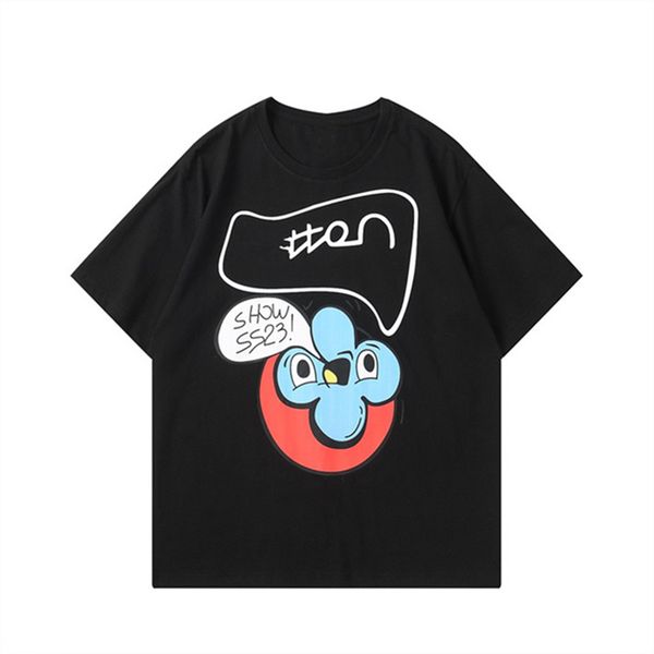 summer new men's t-shirt fashion trend designer european and american style printed personality hundred match young charm internet cele, White;black
summer new men's t-shirt fashion trend designer european and american style printed personality hundred match young charm internet cele, White;black