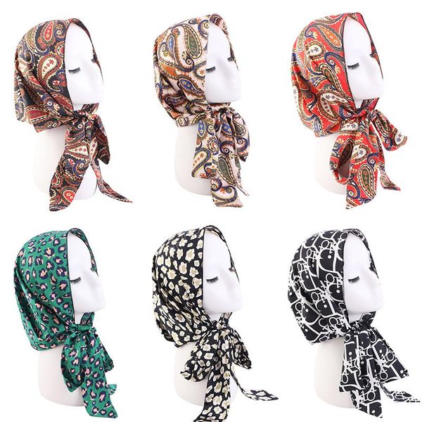 women pre-tied turban silky printed flowers muslim hijab cancer chemo cap beanies bonnet long tail headscarf hat headwrap caps, Blue;gray
women pre-tied turban silky printed flowers muslim hijab cancer chemo cap beanies bonnet long tail headscarf hat headwrap caps, Blue;gray