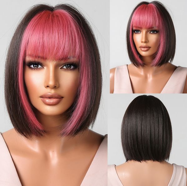 12 inch cosplay holiday women wig with full bangs and gradient gray short hair headsets available in various styles for customization, Black
12 inch cosplay holiday women wig with full bangs and gradient gray short hair headsets available in various styles for customization, Black