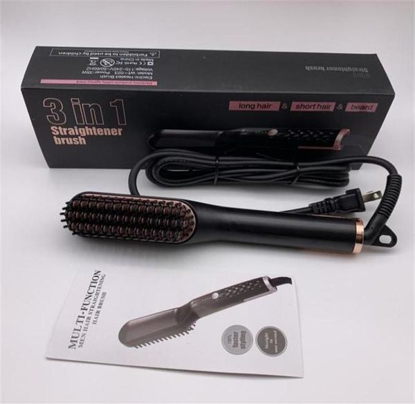 30s heat up beard straightening brush for men 3in1 hair styler electric comb straightener hair styling tool anti scald design for 5115334, Black
30s heat up beard straightening brush for men 3in1 hair styler electric comb straightener hair styling tool anti scald design for 5115334, Black