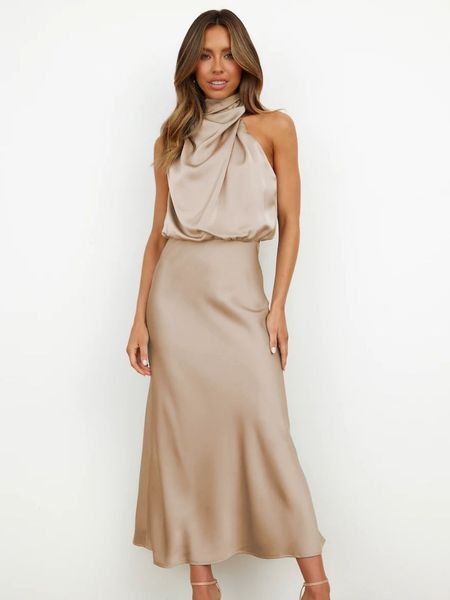 basic & casual dresses 2023 famous bridesmaid wedding bridesmaid dress mid-length skirt hanging neck satin evening dress, Black;gray
basic & casual dresses 2023 famous bridesmaid wedding bridesmaid dress mid-length skirt hanging neck satin evening dress, Black;gray