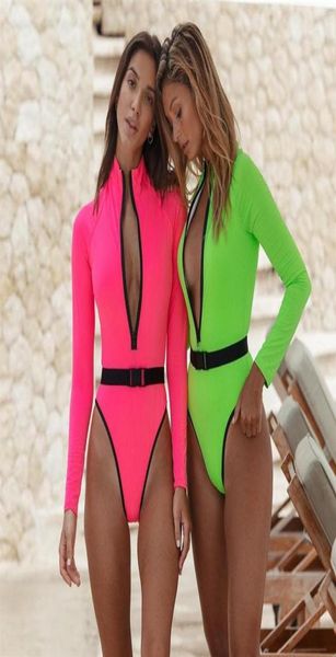 zipper sports one piece swimsuit long sleeve neon swimwear women belt bodysuit high cut surf suits rash guard bathing suit2924868461
zipper sports one piece swimsuit long sleeve neon swimwear women belt bodysuit high cut surf suits rash guard bathing suit2924868461