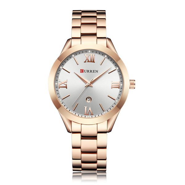 designer watch fashion women's steel band leisure quartz band calendar minimalist student women's watch, Slivery;brown
designer watch fashion women's steel band leisure quartz band calendar minimalist student women's watch, Slivery;brown