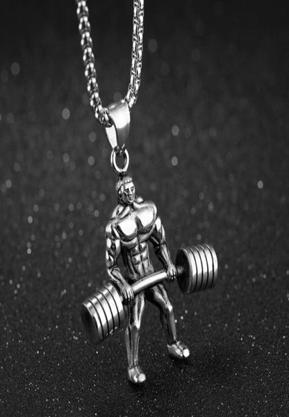 wholefashion popular luxury designer rock hercules weightlifting sports man titanium steel pendant necklace for men8729025, Silver
wholefashion popular luxury designer rock hercules weightlifting sports man titanium steel pendant necklace for men8729025, Silver