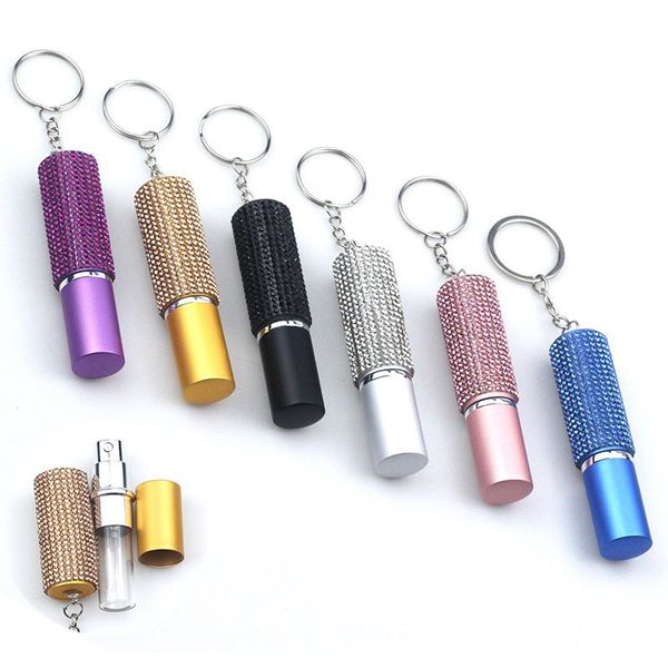 10ml diamond perfume bottle keychain portable spray bottle holiday empty cosmetic bottle key chains, Silver
10ml diamond perfume bottle keychain portable spray bottle holiday empty cosmetic bottle key chains, Silver