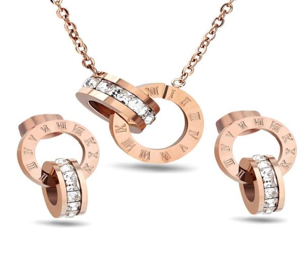 fashion jewelry set rose gold necklace and earring set with roma number stainless steel set32817955306369, Black
fashion jewelry set rose gold necklace and earring set with roma number stainless steel set32817955306369, Black