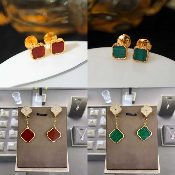 designer earrings women four leaf clover earrings studs fashion agate 925silver earings plated 18k gold for woman girl jewelry gift multiple, Golden;silver
designer earrings women four leaf clover earrings studs fashion agate 925silver earings plated 18k gold for woman girl jewelry gift multiple, Golden;silver