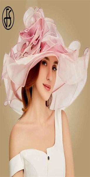 fs 2019 pink kentucky derby hat for women organza sun hats flowers elegant summer large wide brim ladies wedding church fedoras y28077609, Blue;gray
fs 2019 pink kentucky derby hat for women organza sun hats flowers elegant summer large wide brim ladies wedding church fedoras y28077609, Blue;gray