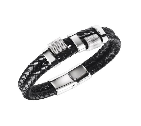trendy black double braided leather rope chain bracelet men stainless steel hippop male bangles wrist jewelry gift48642568474847, Golden;silver
trendy black double braided leather rope chain bracelet men stainless steel hippop male bangles wrist jewelry gift48642568474847, Golden;silver