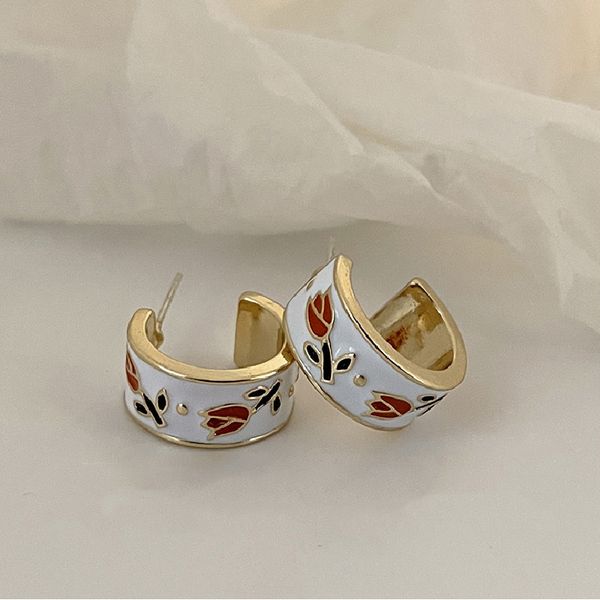 elegant style tulip stud earring clip studs for women wedding party gift jewelry accessory, Golden;silver
elegant style tulip stud earring clip studs for women wedding party gift jewelry accessory, Golden;silver