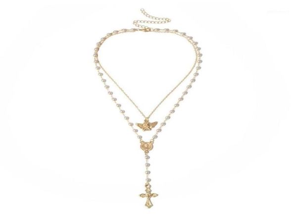 gold cross pendant choker necklace long imitation pearl beaded chain rosary madonna coin necklaces pendants religious jewelry1192j4590429, Silver
gold cross pendant choker necklace long imitation pearl beaded chain rosary madonna coin necklaces pendants religious jewelry1192j4590429, Silver