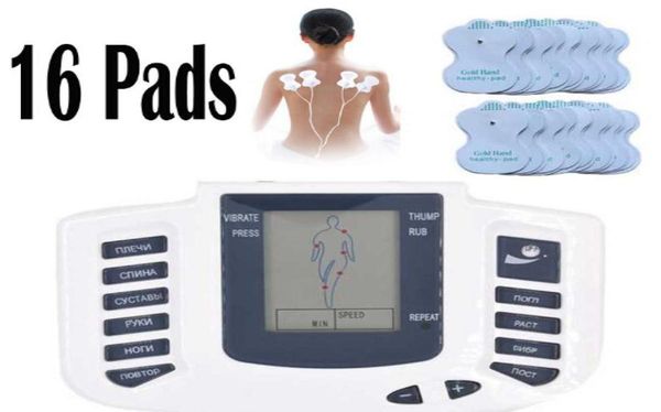 electrical stimulator full body relax muscle therapy massager massage pulse tens acupuncture health care machine 16 pads7692361
electrical stimulator full body relax muscle therapy massager massage pulse tens acupuncture health care machine 16 pads7692361
