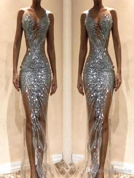 gorgeous silver mermaid evening dresses see through tulle bodice split long women occasion prom gowns bc06219863347, Black
gorgeous silver mermaid evening dresses see through tulle bodice split long women occasion prom gowns bc06219863347, Black