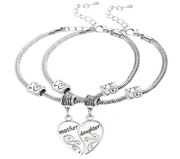 5setlot antique silver mother daughter love heart pendant charm bracelet bangle fashion jewelrys as holiday gift1383156, Golden;silver
5setlot antique silver mother daughter love heart pendant charm bracelet bangle fashion jewelrys as holiday gift1383156, Golden;silver