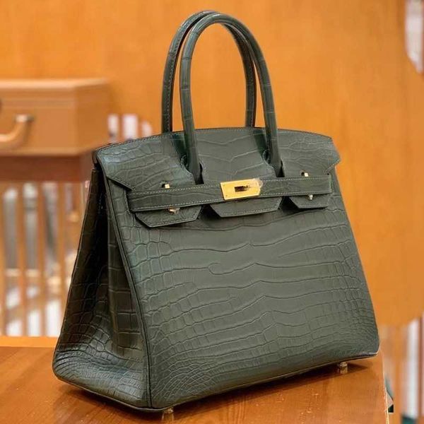 tote birkins genuine leather fully hand sewn mist faced nile crocodile leather bag leather luxury handbag bk30 emerald women's bag with
tote birkins genuine leather fully hand sewn mist faced nile crocodile leather bag leather luxury handbag bk30 emerald women's bag with