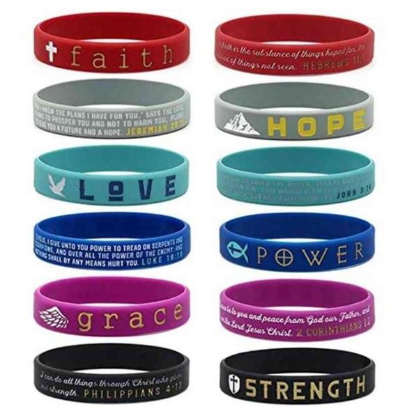 christian inspirational bible bracelets faith hope love power grace strength wholale silicon rubber wristband religious271c7153084, Golden;silver
christian inspirational bible bracelets faith hope love power grace strength wholale silicon rubber wristband religious271c7153084, Golden;silver