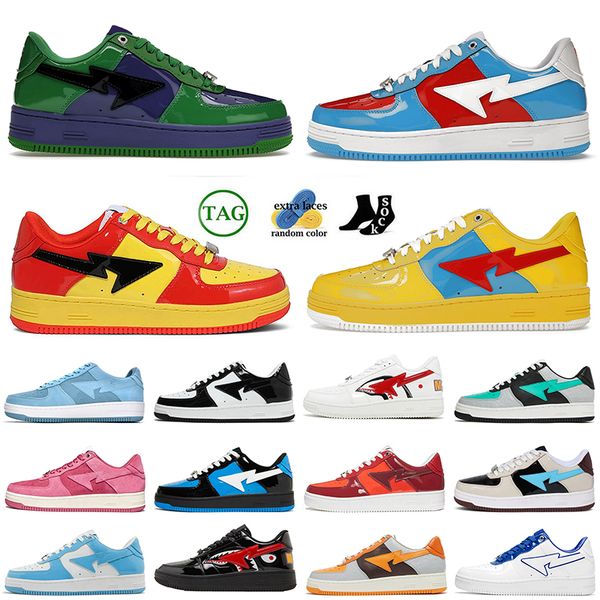 2023 sta sk8 casual shoes designer sneakers stas sk8 womens mens patent leather black color camo combo pink orange green fashion luxury plat
2023 sta sk8 casual shoes designer sneakers stas sk8 womens mens patent leather black color camo combo pink orange green fashion luxury plat