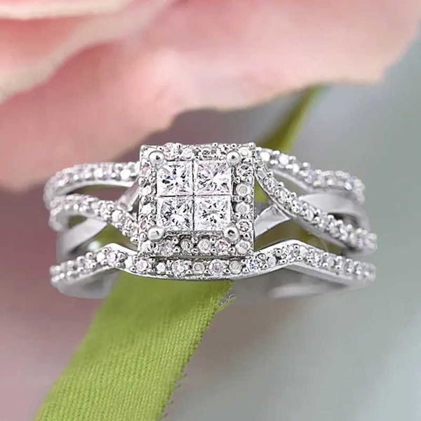band rings huitan new trendy square shaped 3pcs/set women rings luxury engagement wedding bands accessory sparkling cubic zirconia jewelry a, Silver
band rings huitan new trendy square shaped 3pcs/set women rings luxury engagement wedding bands accessory sparkling cubic zirconia jewelry a, Silver