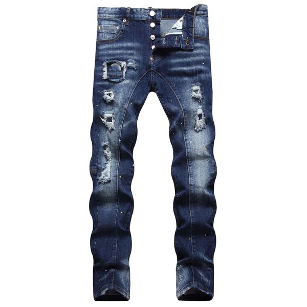 2023 style hiking pant ripped embroidery mens jeans hip hop high street brand hombre motorcycle close designer fitting slim pencil pants blo, Blue
2023 style hiking pant ripped embroidery mens jeans hip hop high street brand hombre motorcycle close designer fitting slim pencil pants blo, Blue