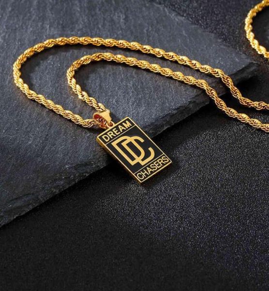gold dream chasers pendant cuban chain hip hop necklace for men and women230c9066396, Silver
gold dream chasers pendant cuban chain hip hop necklace for men and women230c9066396, Silver