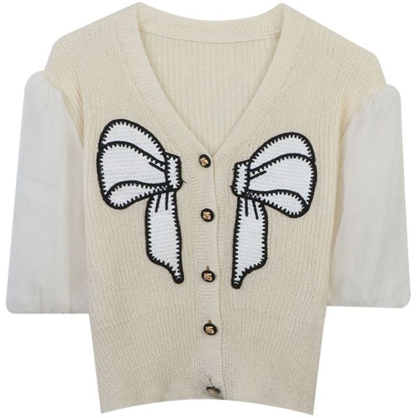 521 l 2023 summer sweaters women's cardigan sweater black white striped v neck short sleeve brand same style women's mingmo, White;black
521 l 2023 summer sweaters women's cardigan sweater black white striped v neck short sleeve brand same style women's mingmo, White;black