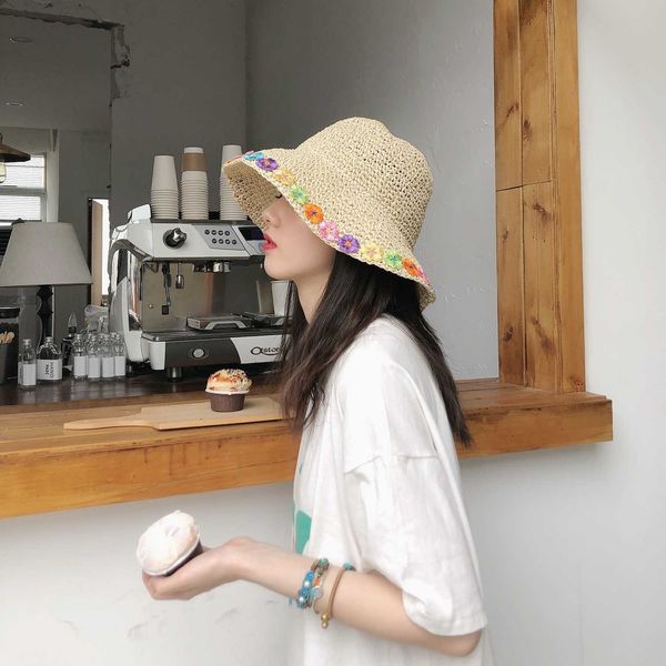 wide brim hats new summer sun hat women straw crochet bucket hat women's foldable panama cap uv sun cap flower fishing hat vacation bea, Blue;gray
wide brim hats new summer sun hat women straw crochet bucket hat women's foldable panama cap uv sun cap flower fishing hat vacation bea, Blue;gray