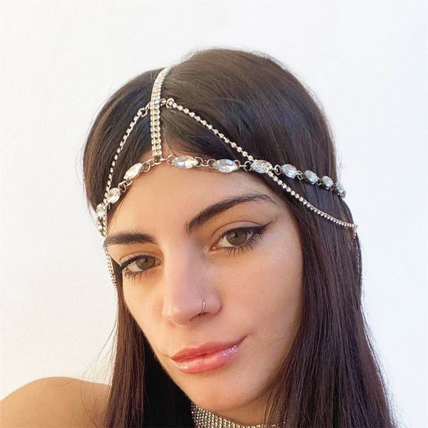 elegant multi-layer rhinestone forehead chain shiny head hoop bride simple tassel headdress hair accessories factory wholesale 1243, Silver
elegant multi-layer rhinestone forehead chain shiny head hoop bride simple tassel headdress hair accessories factory wholesale 1243, Silver