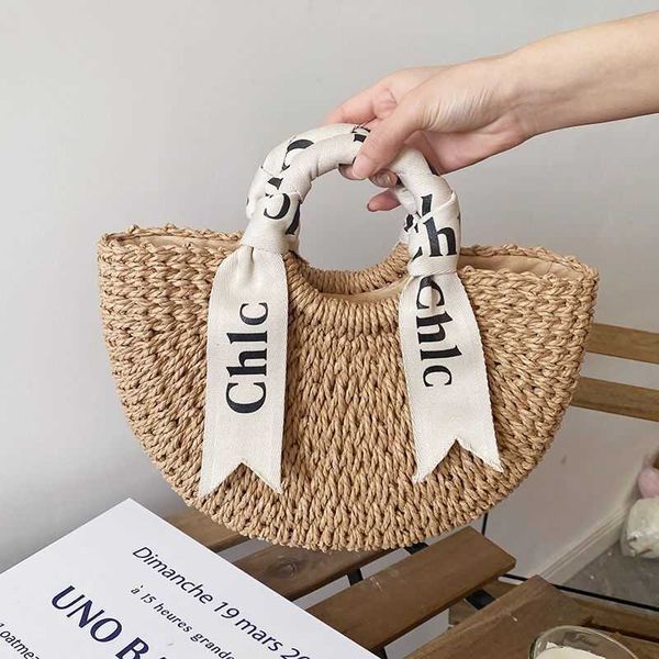 the beach shoulder letter silk scarf portable straw woven bag versatile semi circular women s rattan beach bags 230529
the beach shoulder letter silk scarf portable straw woven bag versatile semi circular women s rattan beach bags 230529