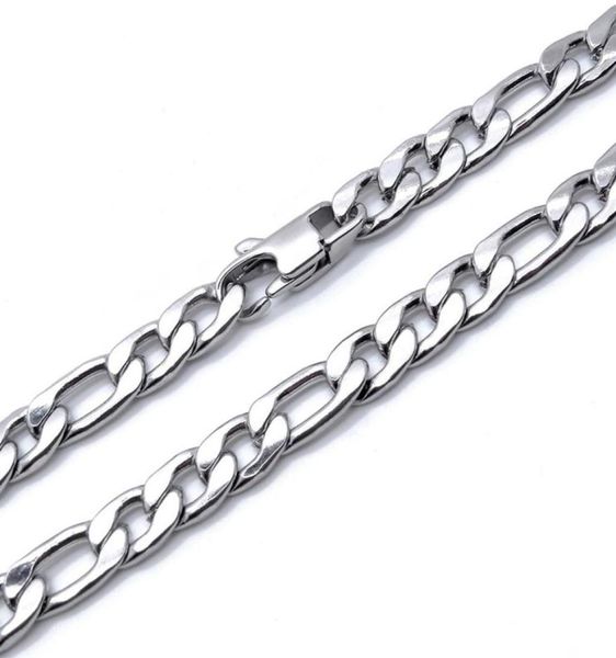 6mm figaro chain men jewelry 100 stainless steel necklace for man 1836 inches waterproof32916567159, Silver
6mm figaro chain men jewelry 100 stainless steel necklace for man 1836 inches waterproof32916567159, Silver