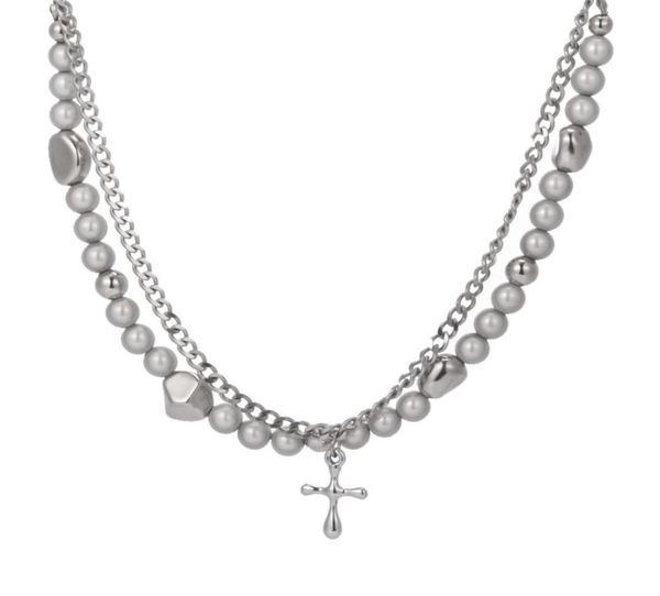 hip hop frosty necklace beaded cross reflective beads double layered chain2790118, Silver
hip hop frosty necklace beaded cross reflective beads double layered chain2790118, Silver