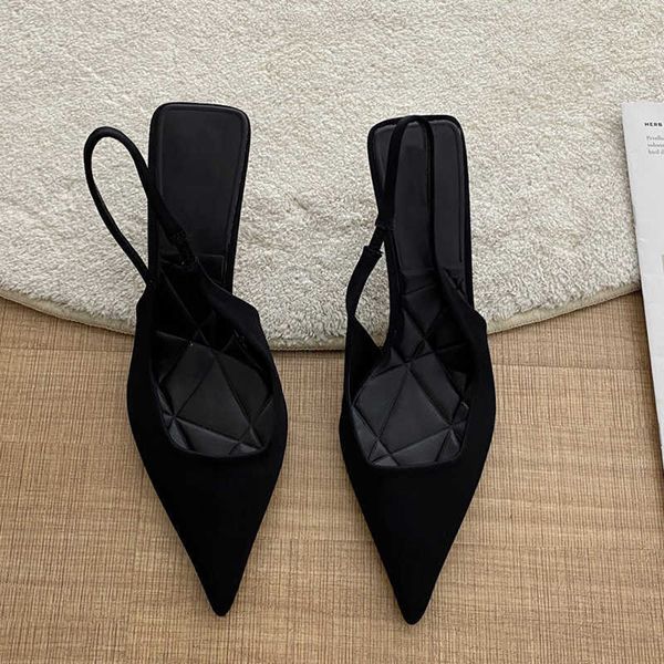 nxy sandals summer brand pointed toe slingback shoes thin high heel shallow slip on ladies elegant plus size 41 230511, Black
nxy sandals summer brand pointed toe slingback shoes thin high heel shallow slip on ladies elegant plus size 41 230511, Black