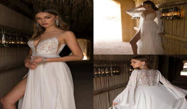 asaf dadush 2019 beach wedding dresses spaghetti straps lace beaded bridal gowns with long jacket custom made boho wedding dress2425564, White
asaf dadush 2019 beach wedding dresses spaghetti straps lace beaded bridal gowns with long jacket custom made boho wedding dress2425564, White